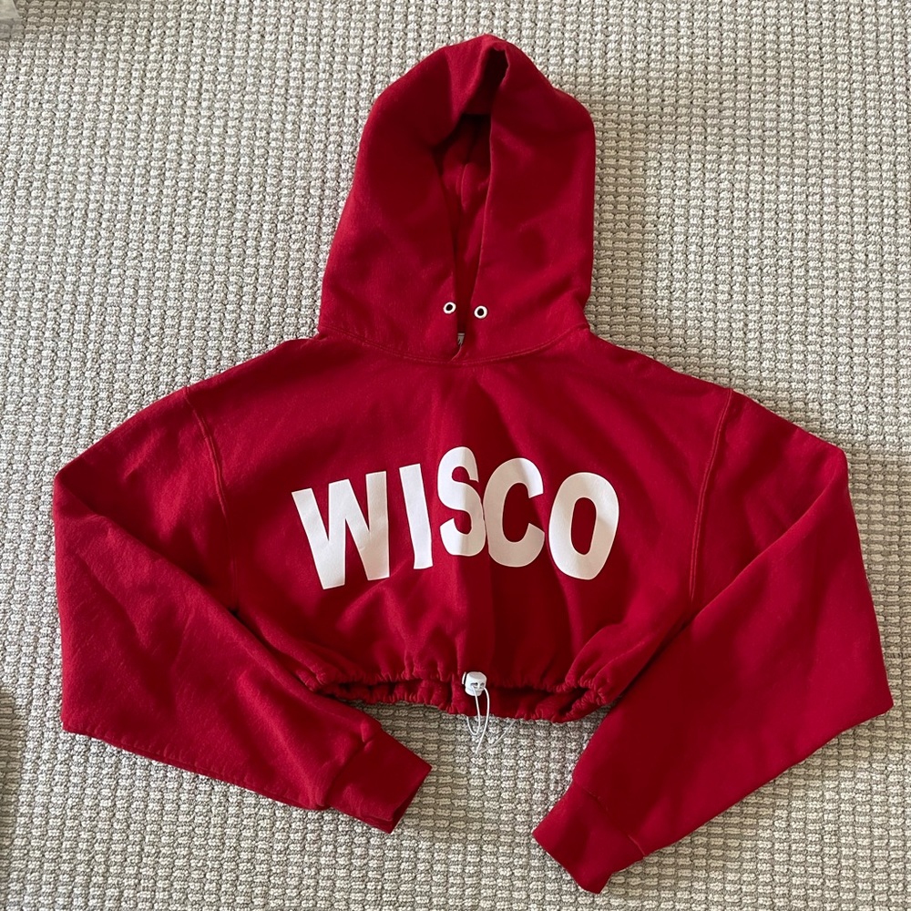 WISCO Cropped hooded sweatshirt Small